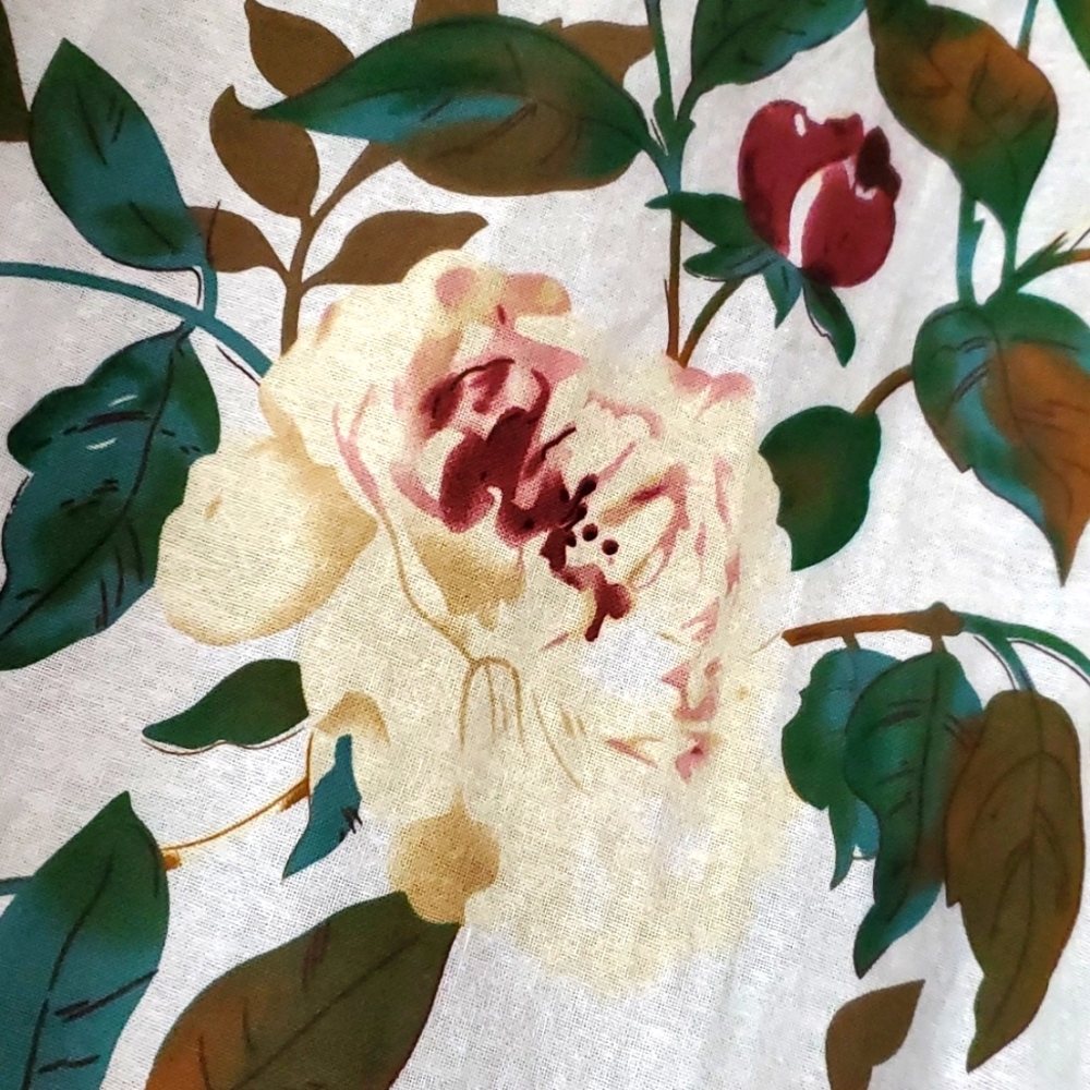 Cellabie France Magnolia large  floral bloom tunic cottagecore L
